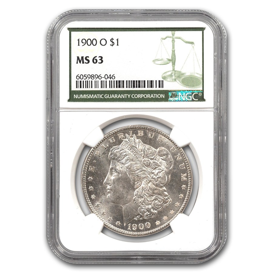 1900-O Morgan Dollar MS-63 NGC (Green Label)