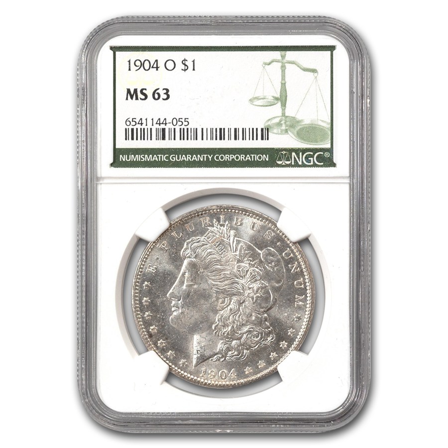 1904-O Morgan Dollar MS-63 NGC (Green Label)