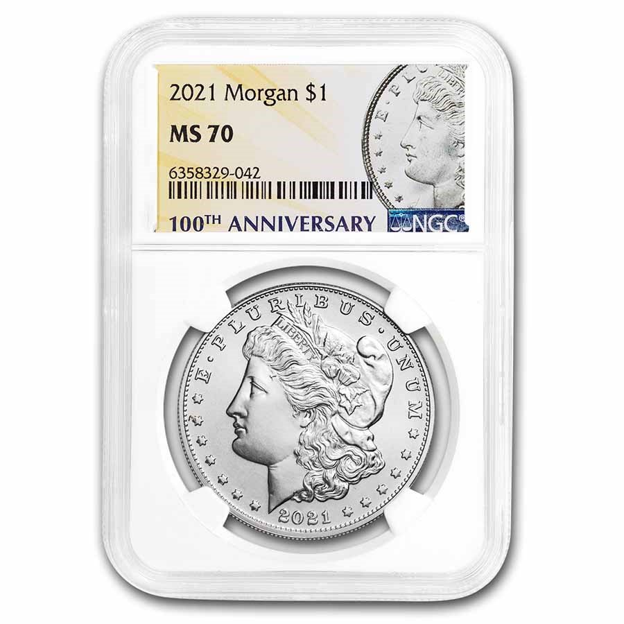 2021 Silver Morgan Dollar MS-70 NGC 2021 Silver Morgan Dollar MS-70 NGC