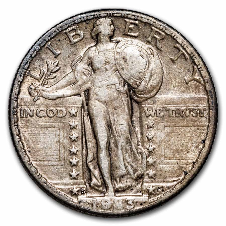 1923-S Standing Liberty Quarter XF