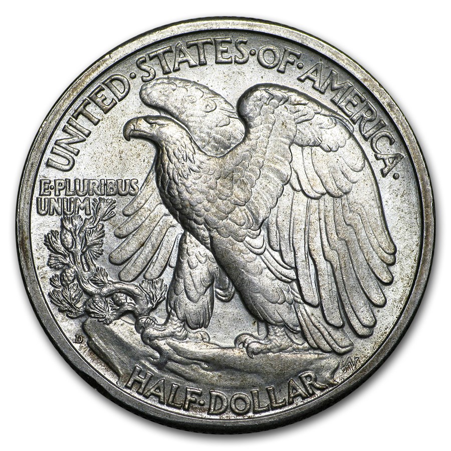 1942-D Walking Liberty Half Dollar BU