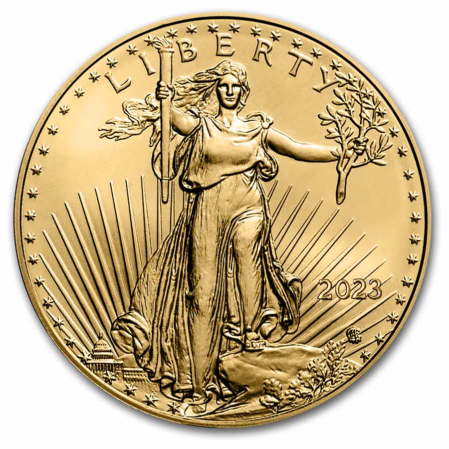 2023 1/4 oz American Gold Eagle Coin BU