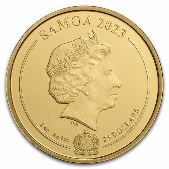 2023 Samoa 1 oz Gold DC Comics Batman BU