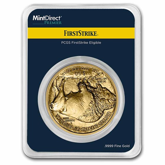 2023 1 oz Gold Buffalo (MintDirect® Premier Single + PCGS FS)