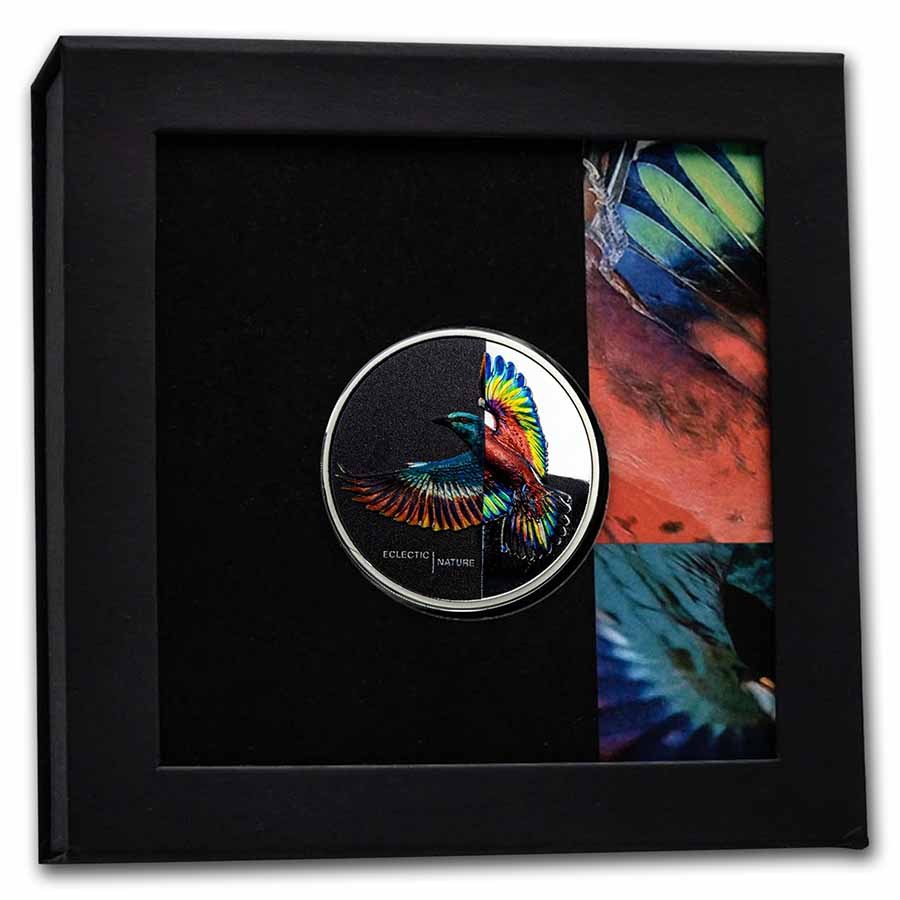 2022 Cook Islands 1 oz Silver UHR Eclectic Nature European Roller