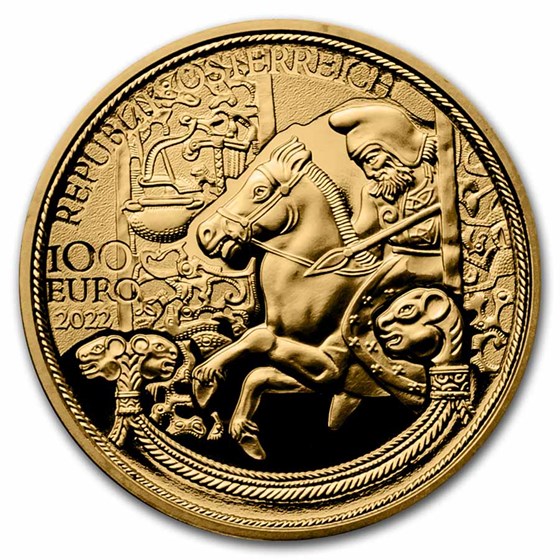 2022 Austria Pf Gold €100 Magic of Gold (Gold of the Scythians)