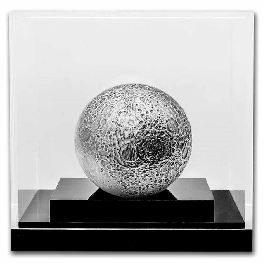 2023 Barbados 3 oz Silver Moon Spherical Coin