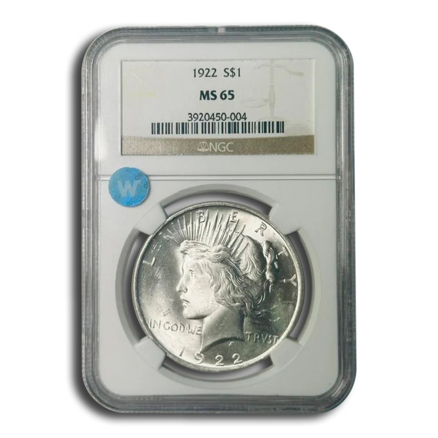 1922 Peace Dollar MS-65 NGC