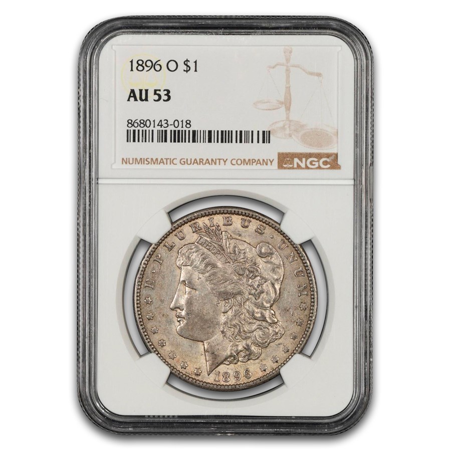 1896-O Morgan Dollar AU-53 NGC