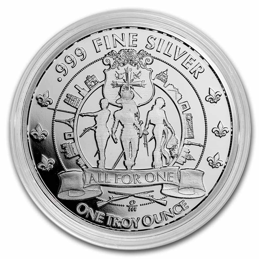 1 oz Silver Proof Round - Three Musketeers - Cardinal Richelieu