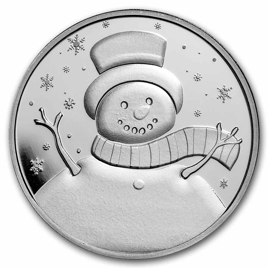 2026 1 oz Silver Round - Snowman