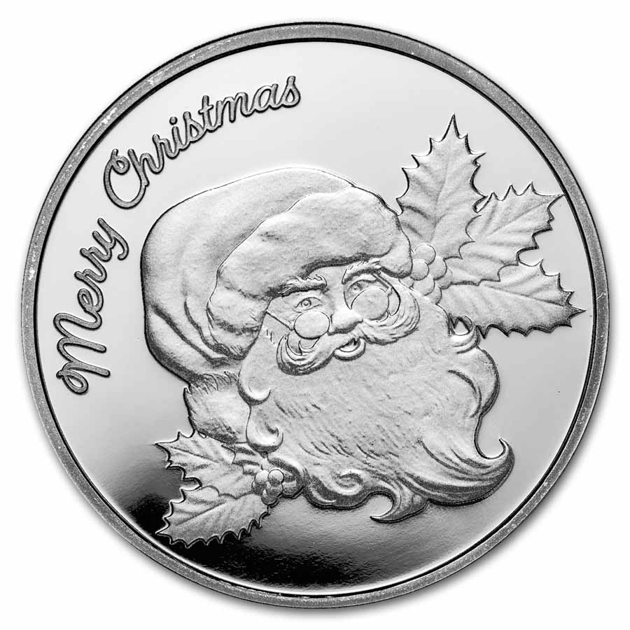 2026 1 oz Silver Round - Santa