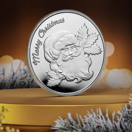 2026 1 oz Silver Round - Santa