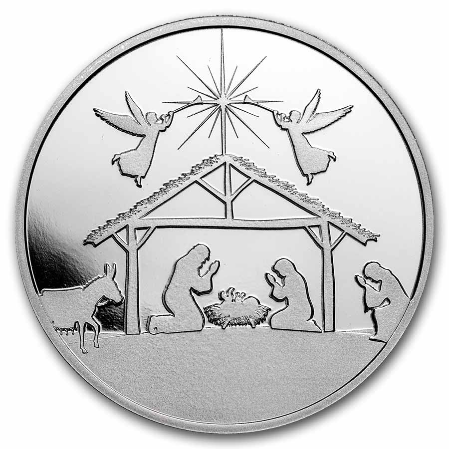 2026 1 oz Silver Round - Nativity Scene