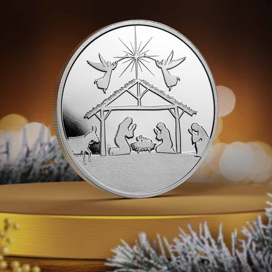 2026 1 oz Silver Round - Nativity Scene