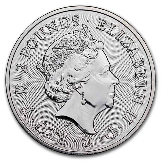2022 Great Britain 1 oz Silver The Royal Arms BU (Damaged)