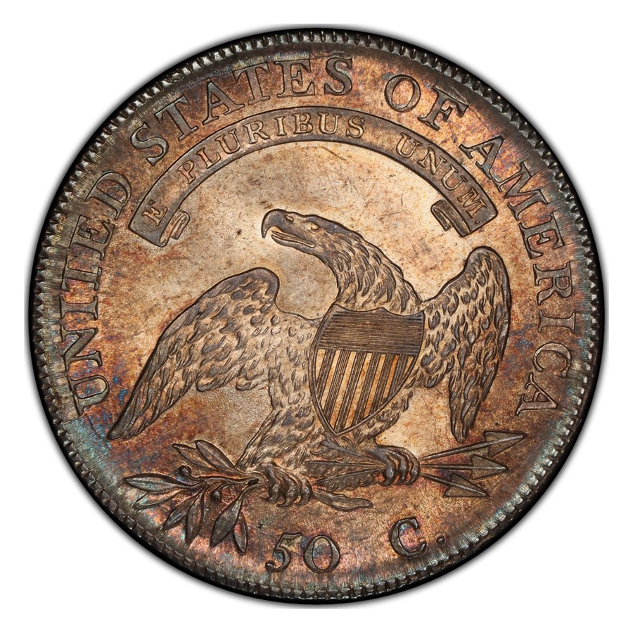 1808/7 Capped Bust Half Dollar MS-64+ PCGS CAC (Overton 101)