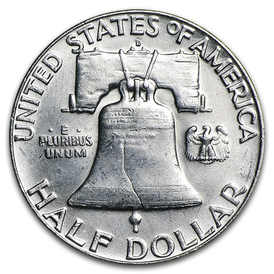 90% Silver Franklin Halves $10 20-Coin Roll AU