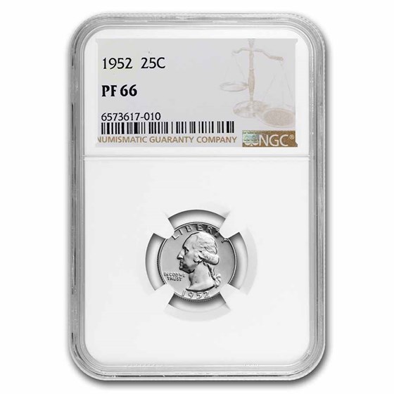 1952 Washington Quarter PF-66 NGC