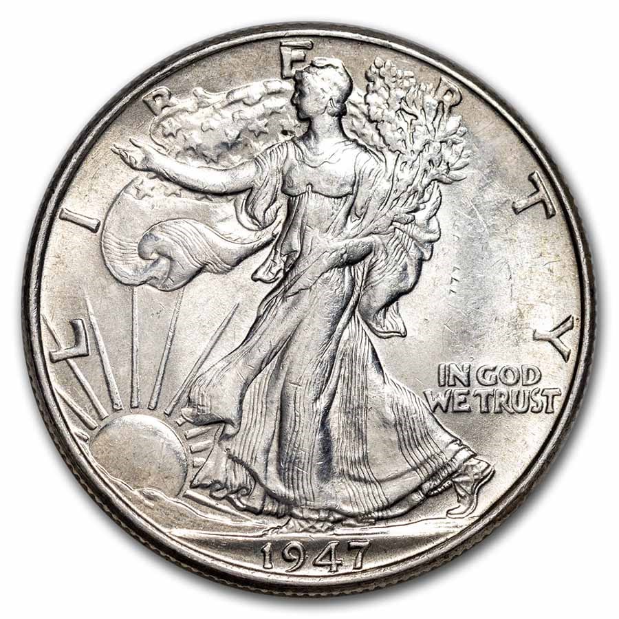 1947 Walking Liberty Half Dollar BU