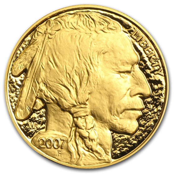 2007-W 1 oz Proof Gold Buffalo (w/Box &amp; COA)