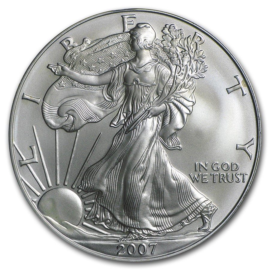 2007-W Burnished American Silver Eagle MS-69 PCGS (FS)