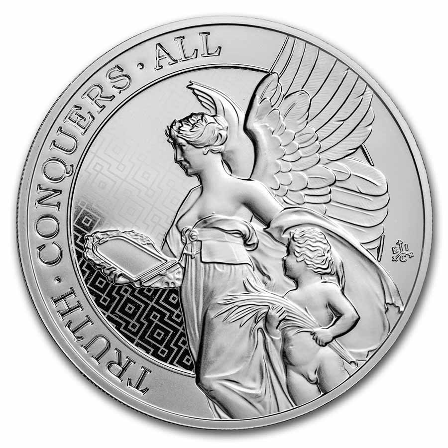 2022 St. Helena 5 oz Silver Queen's Virtue Truth BU