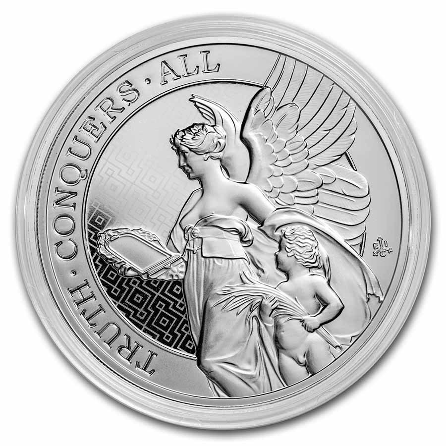 2022 St. Helena 5 oz Silver Queen's Virtue Truth BU