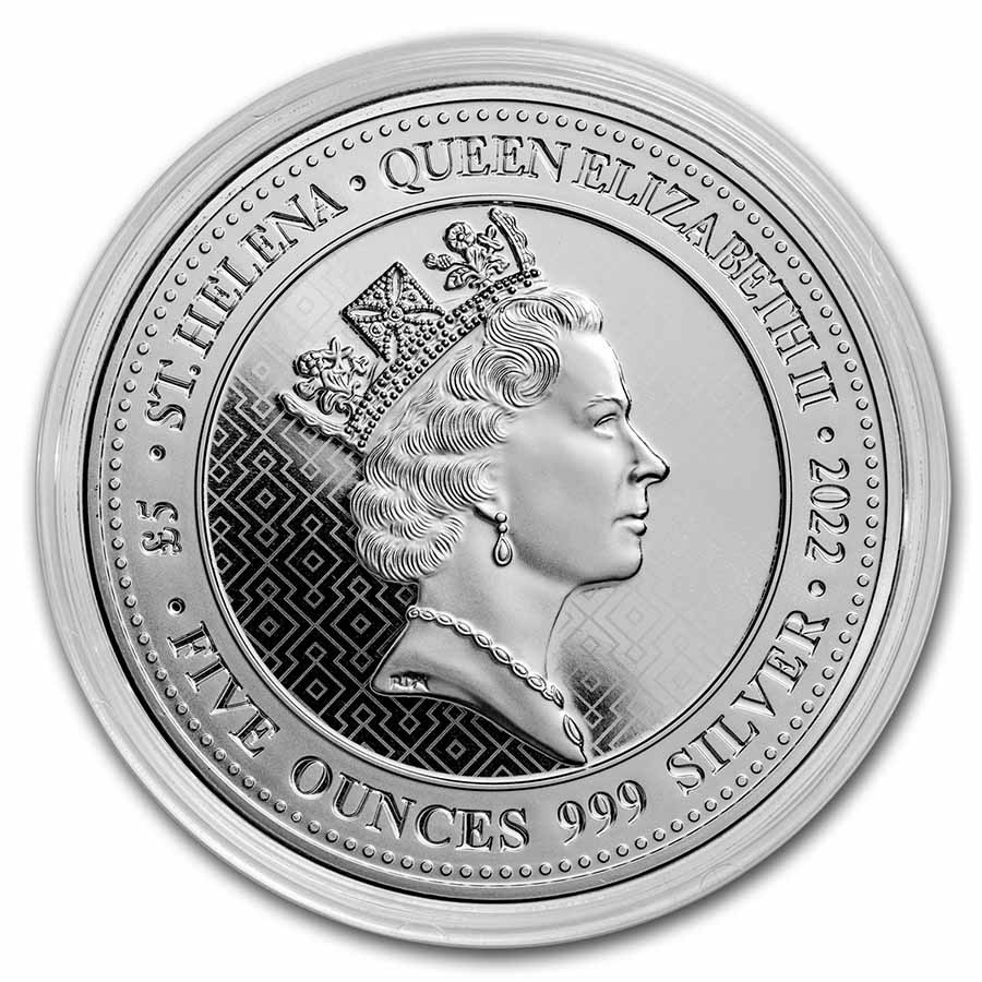 2022 St. Helena 5 oz Silver Queen's Virtue Truth BU