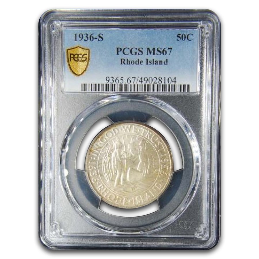 1936-S Rhode Island Half Dollar MS-67 PCGS