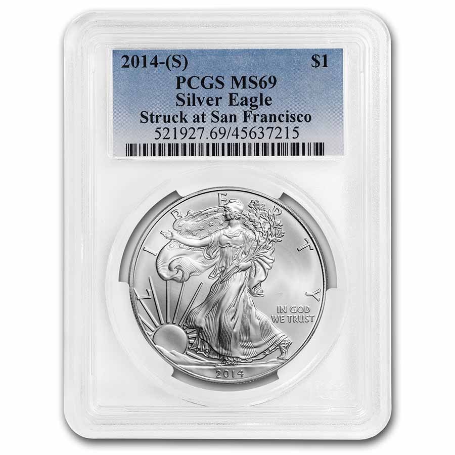 2014 (S) American Silver Eagle MS-69 PCGS