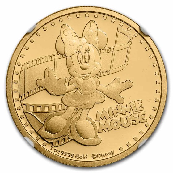 2014 Niue 1 oz Gold $200 Disney Minnie Mouse PF-70 UCAM NGC