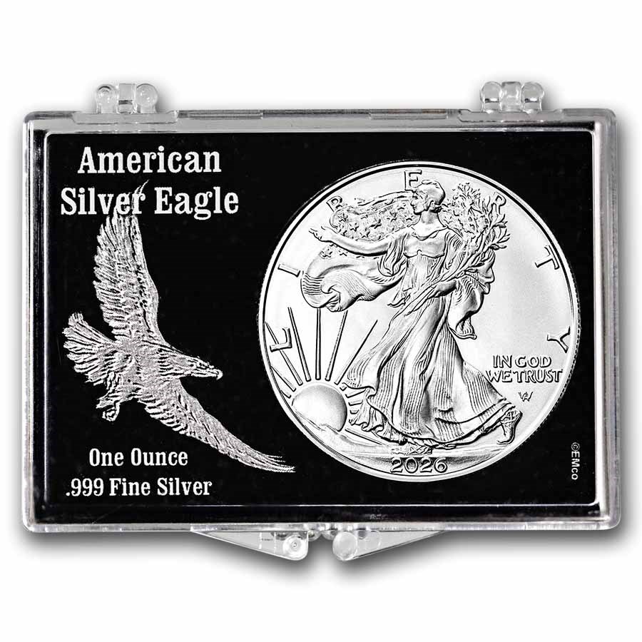 2026 1 oz Silver Eagle - w/Snap-Lock, Embossed Eagle Design