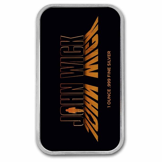 John Wick 1 oz Silver Silhouette Bar w/ TEP
