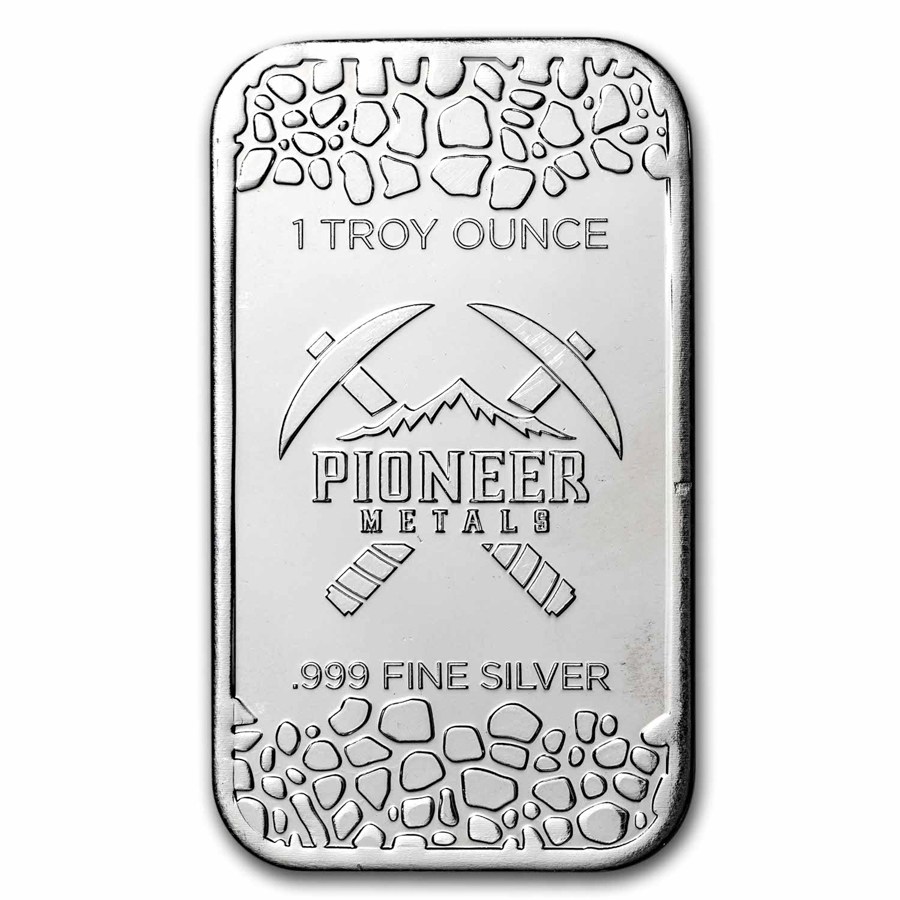 1 oz Silver Bar - Pioneer Metals