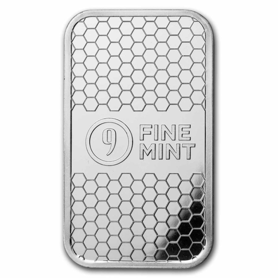 1 oz Silver Bar - 9Fine Mint