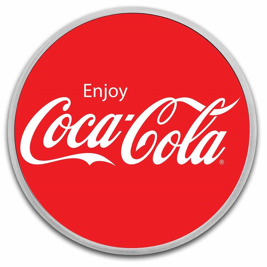 Coca-Cola® 1 oz Silver Colorized Round (Classic)
