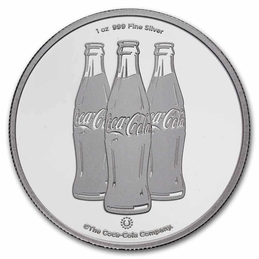 Coca-Cola® 1 oz Silver Colorized Round (Classic)