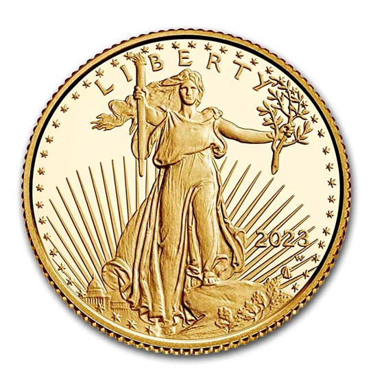 2023-W 1/10 oz Proof American Gold Eagle (w/Box &amp; COA)