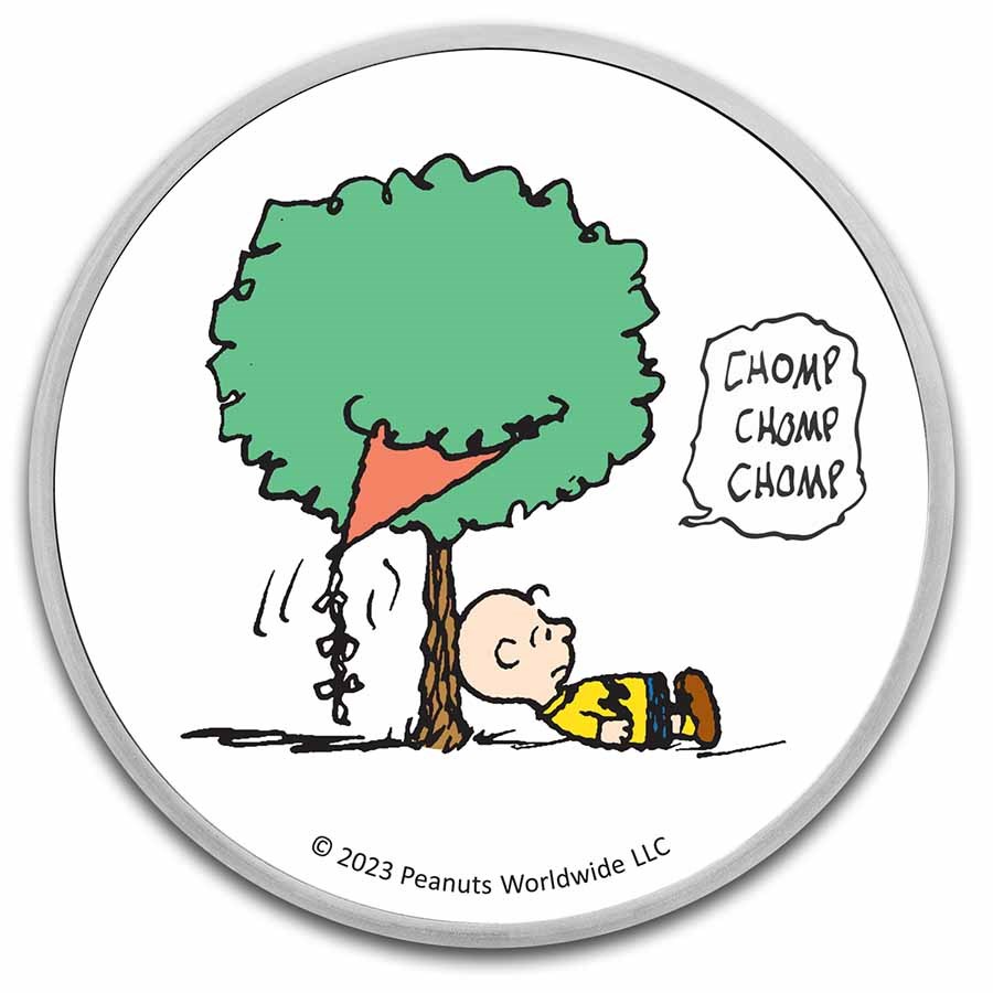 Peanuts® Kite-Eating Tree 1 oz Colorized Silver