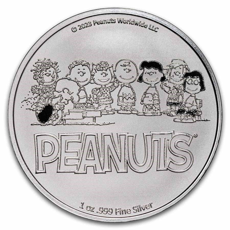Peanuts® Kite-Eating Tree 1 oz Colorized Silver