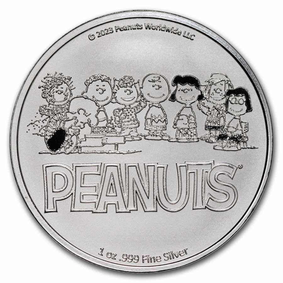 Peanuts® Kite-Eating Tree 1 oz Silver Round