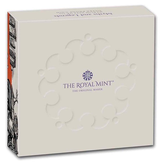2023 GB 1 oz Silver Myths &amp; Legends Merlin Prf (Box &amp; COA)