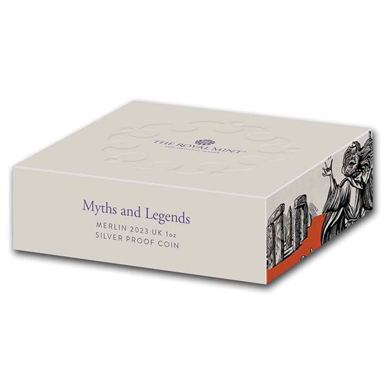 2023 GB 1 oz Silver Myths &amp; Legends Merlin Prf (Box &amp; COA)