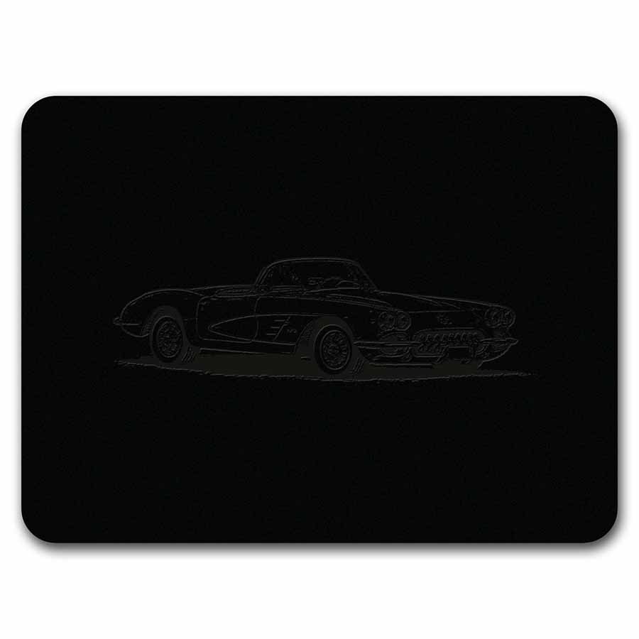 1959 Corvette 2 x 1 oz Silver Round & Die Cast Car Set - Red