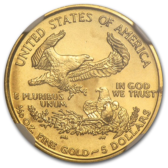 2007 1/10 oz American Gold Eagle MS-69 NGC