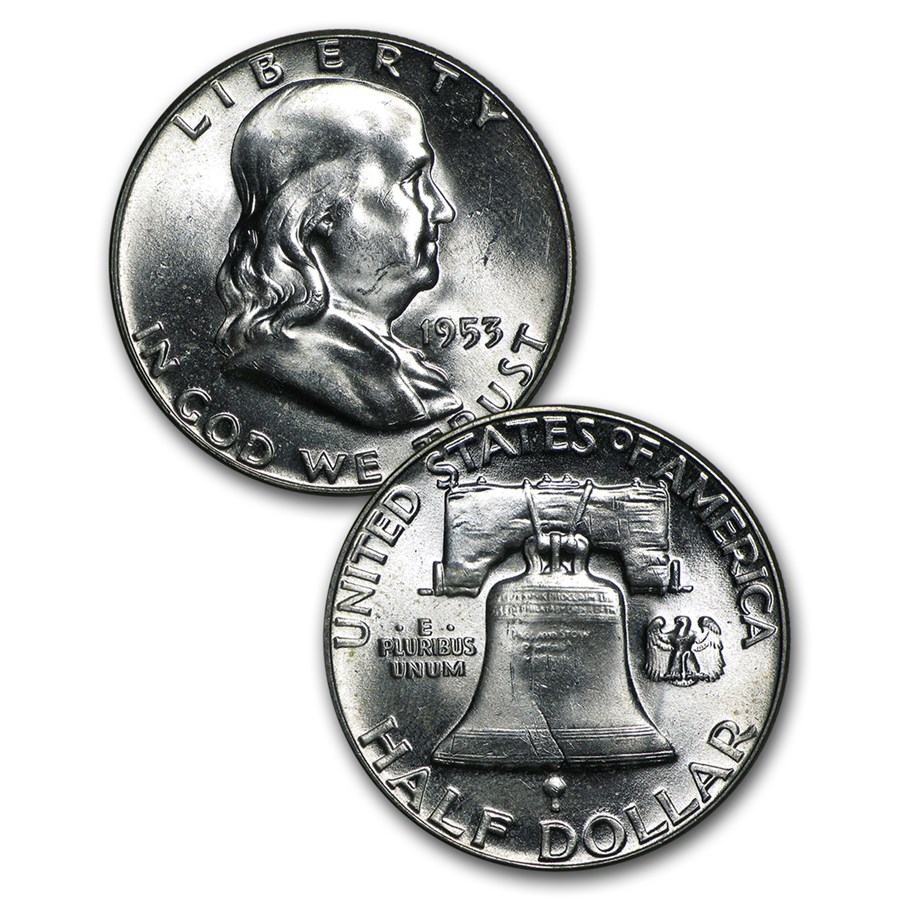 1948-1963 Franklin Half Dollar Set BU (Dansco Album)