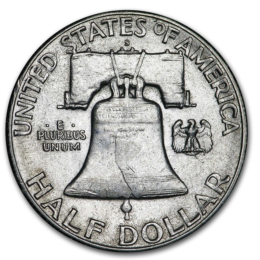 1949-S Franklin Half Dollar AU