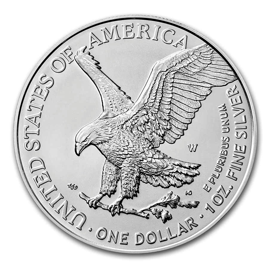 2023-W Burnished Silver Eagle SP-70 PCGS (FDI, West Point Label)