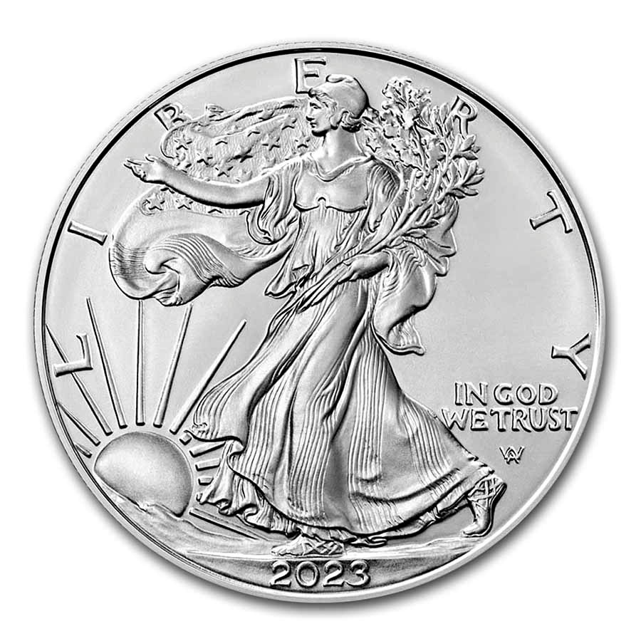 2023-W Burnished Silver Eagle SP-70 PCGS (FDI, West Point Label)